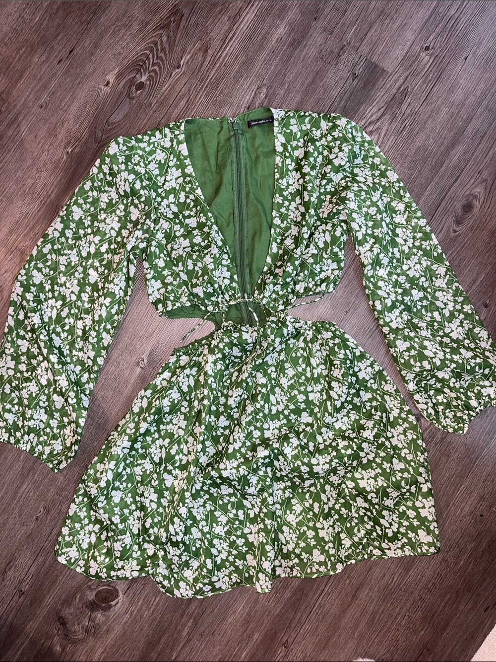 ABERCROMBIE & FITCH Floral Asymmetrical Dress
